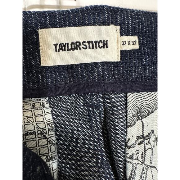 Taylor Stitch Men's The Morse Pant Rinsed Indigo Textured Stripe Size 32X32 - Picture 6 of 16